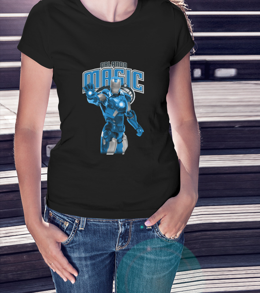 Iron Man Orlando Magic Crossover For Fans T-Shirt