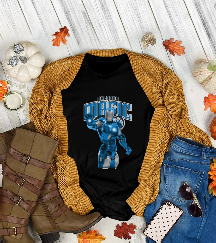Iron Man Orlando Magic Crossover For Fans T-Shirt