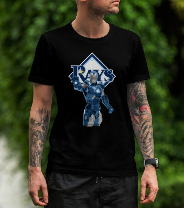 Tampa Bay Rays Iron Man Crossover Marvel Baseball Collaboration T-Shirt
