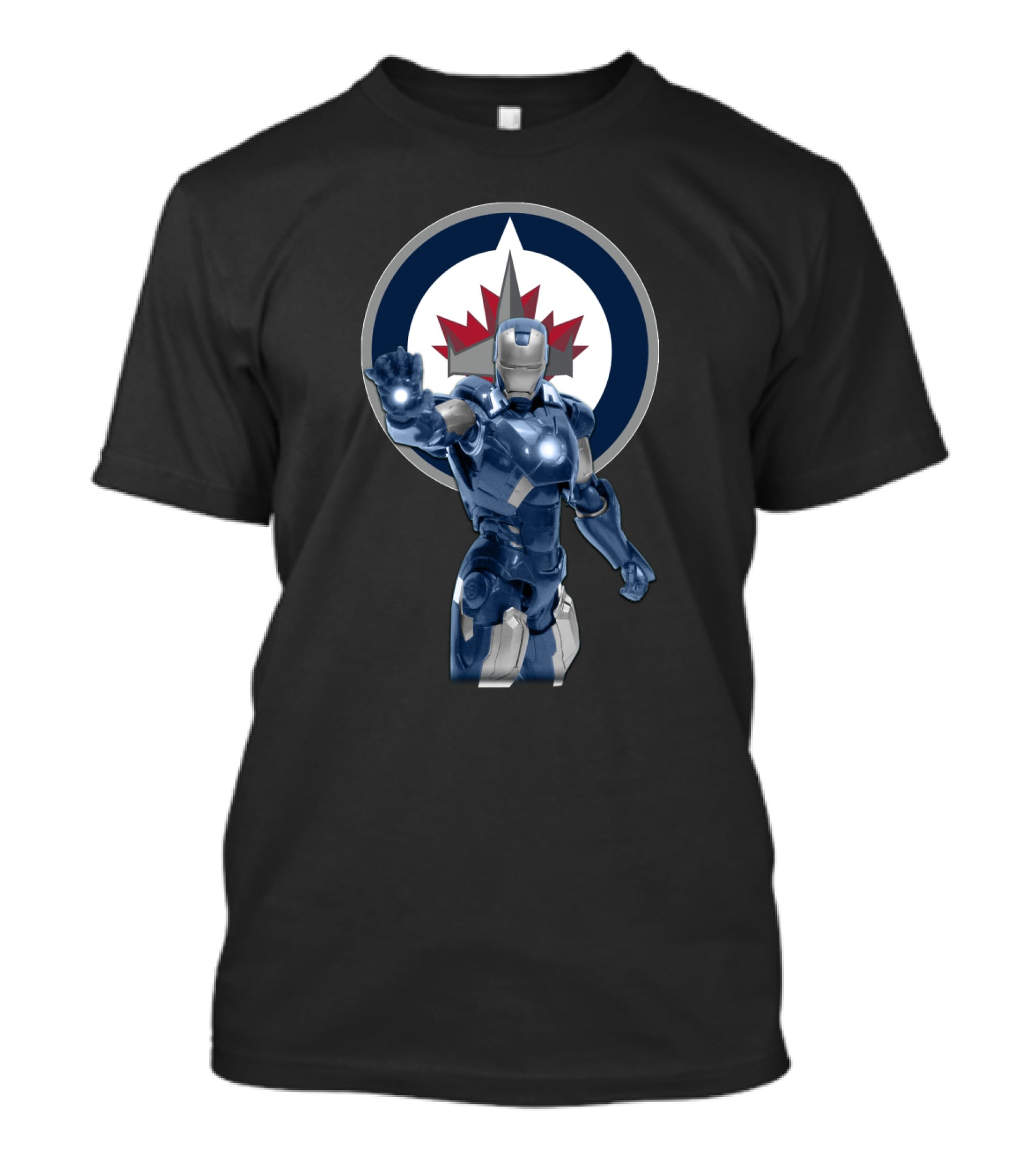 Winnipeg Jets Iron Man Crossover T-Shirt