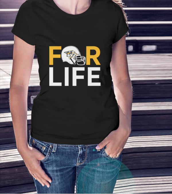Nashville Predators Helmet Icon For Life T-Shirt