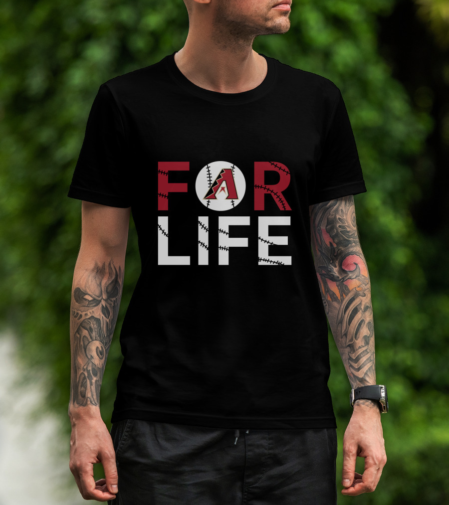 Arizona Diamondbacks A Logo For Life Baseball Stitching T-Shirt