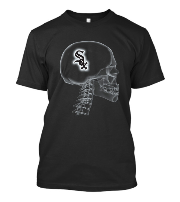 Chicago White Sox Skull X-Ray Brain Halloween T-Shirt
