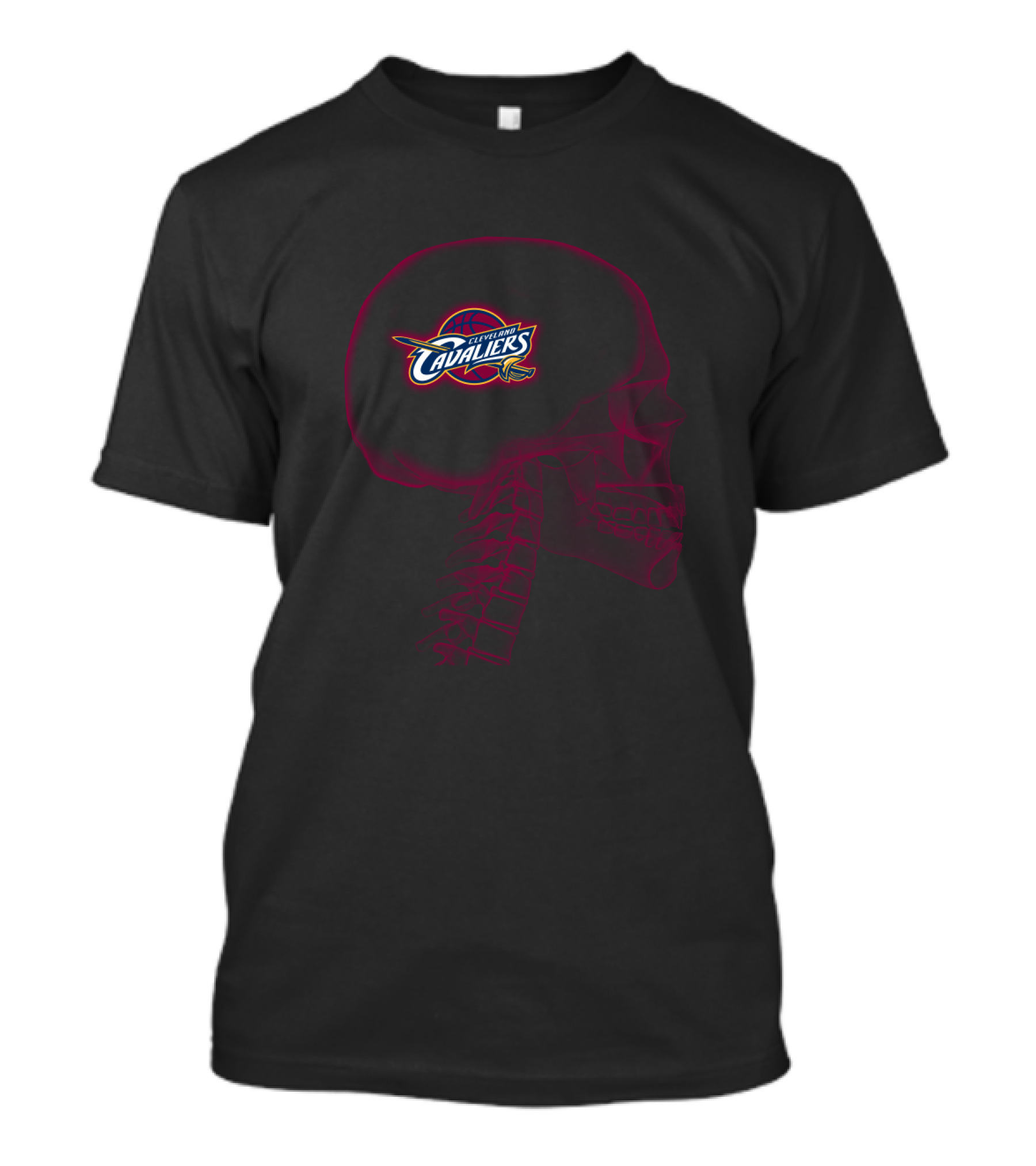 Cleveland Cavaliers Halloween Skull Brain T-Shirt