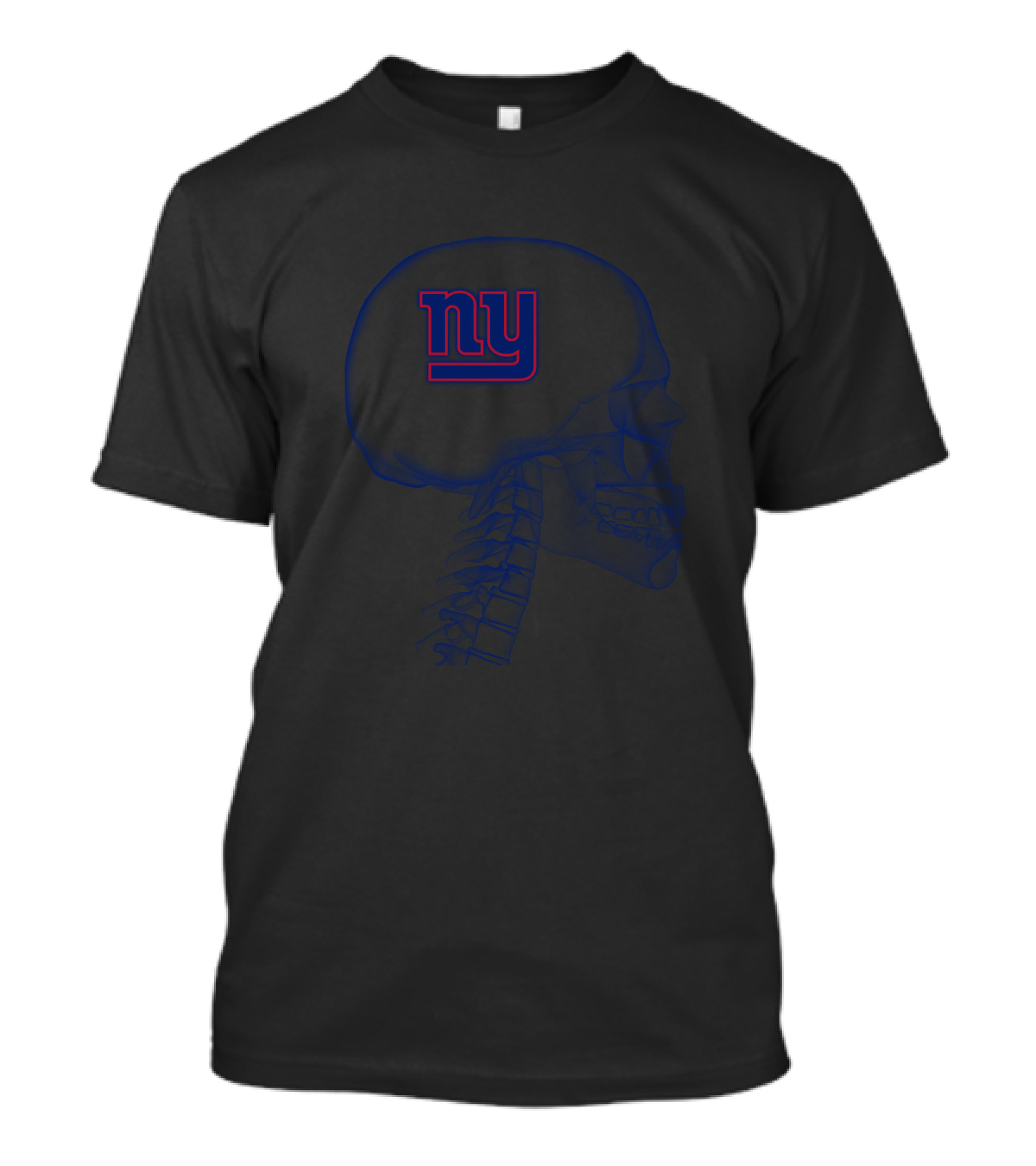 New York Giants Ny Skull Brain Halloween T-Shirt
