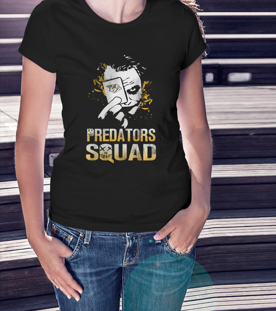 Joker Predators Squad Nashville Fans Playing Card T-Shirt
