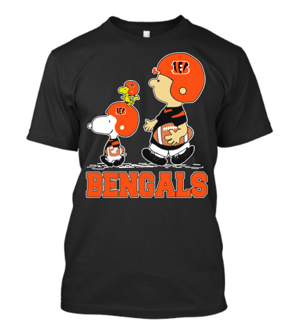 Snoopy Woodstock And Cincinnati Bengals Fans T-Shirt