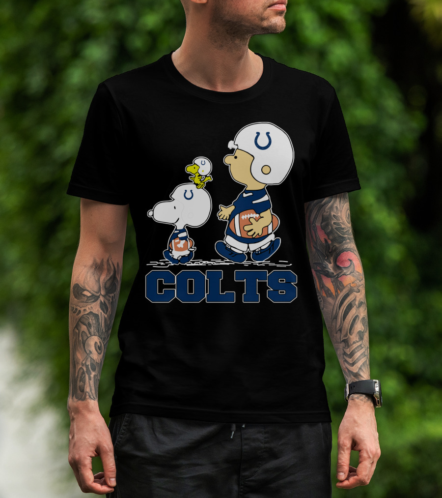 Snoopy Woodstock Indianapolis Colts Team Spirit T-Shirt