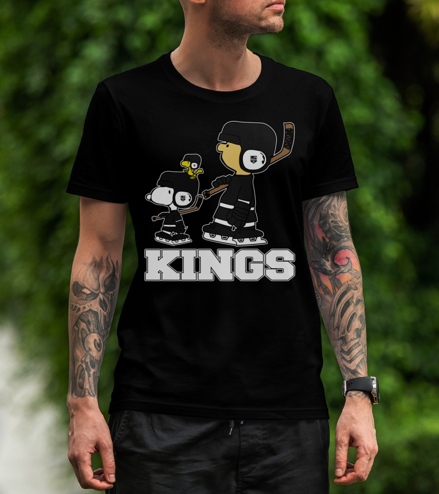 Snoopy And Woodstock Los Angeles Kings Hockey Fans T-Shirt