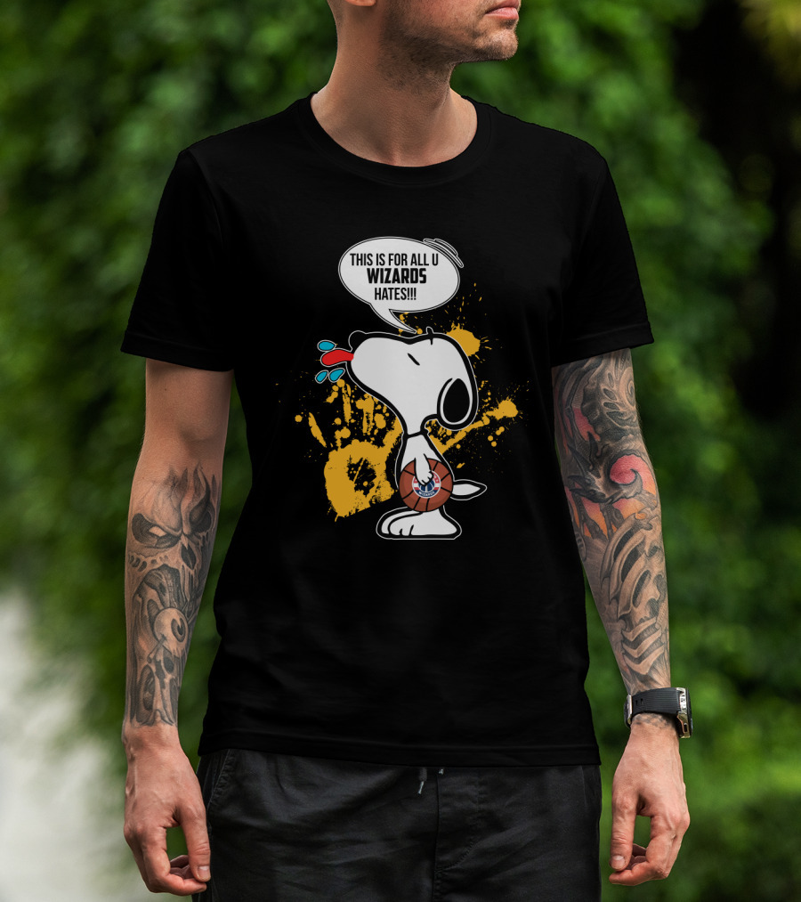 Snoopy This Is For All U Wizards Haters Basketball T-Shirt