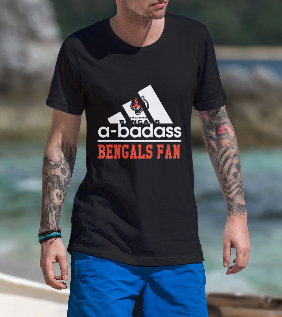 Cincinnati Bengals A-Badass Bengals Fan T-Shirt