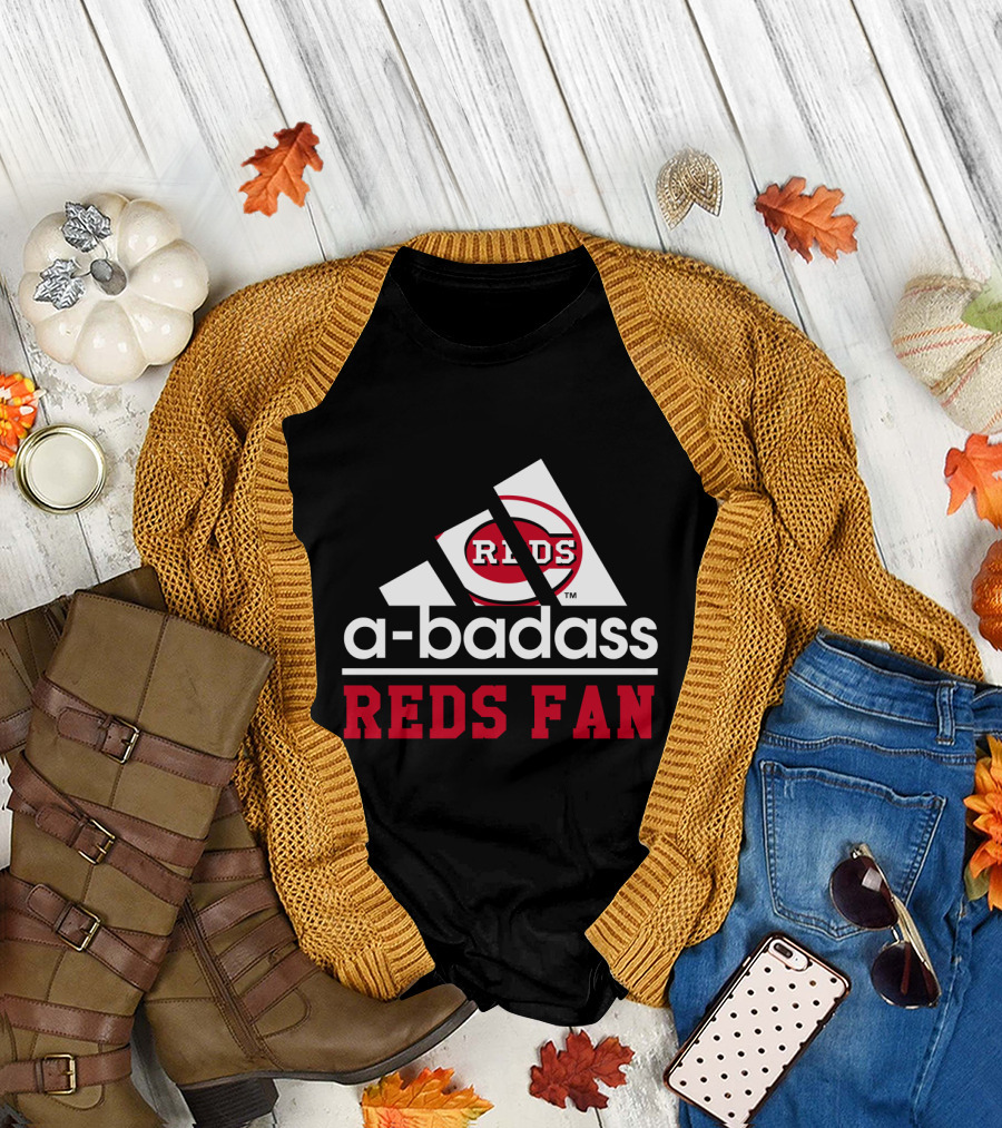 Cincinnati Reds Fan A-Badass Reds T-Shirt