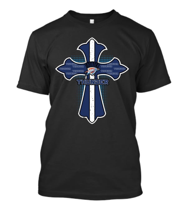 Cross Jesus Oklahoma City Thunder Thunder Thunder Thunder Okc Thunder Thunder Thunder Thunder Thunder Thunder Thunder T-Shirt