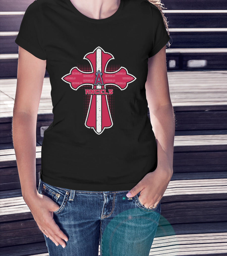 Cross Featuring Los Angeles Angels Iconography And T-Shirt