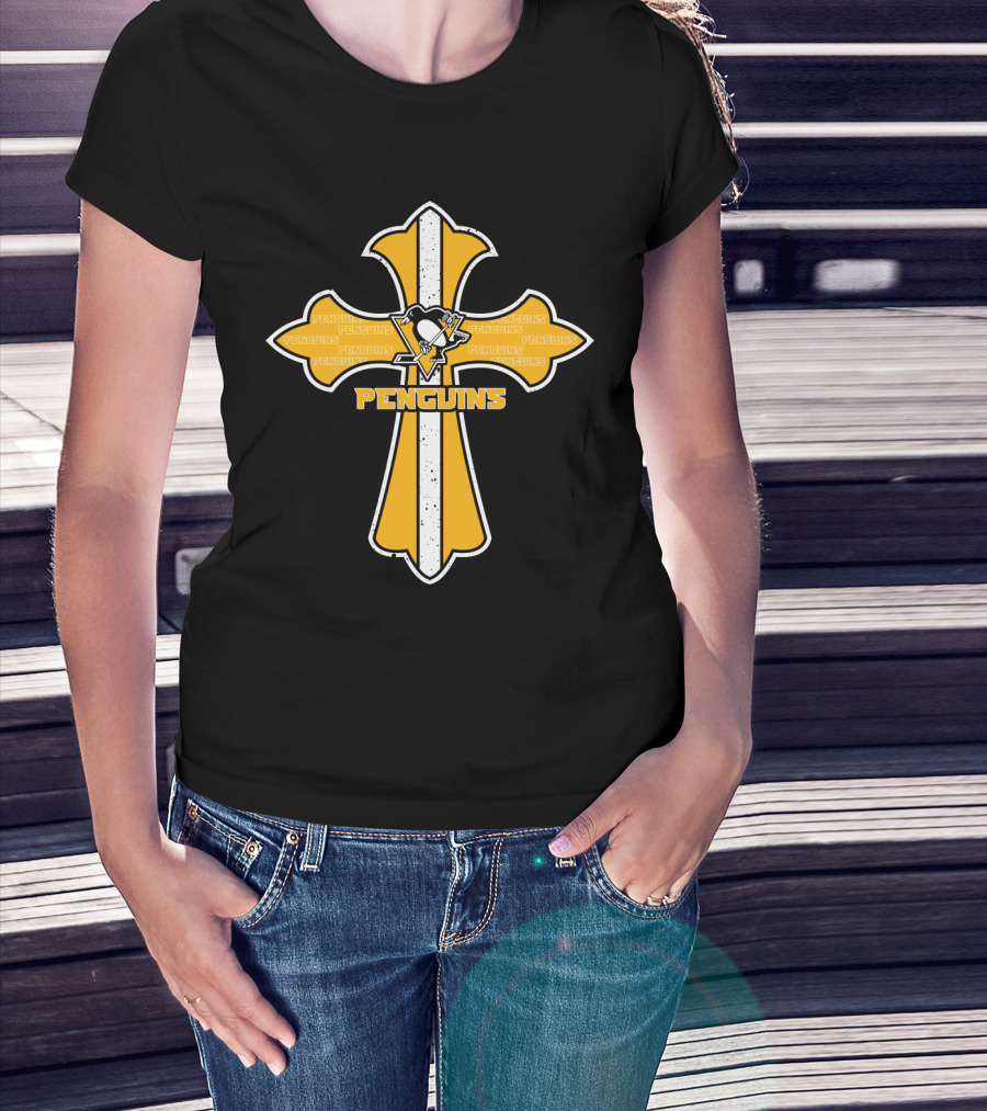 Penguins Cross For Jesus And Pittsburgh Penguins Fans T-Shirt