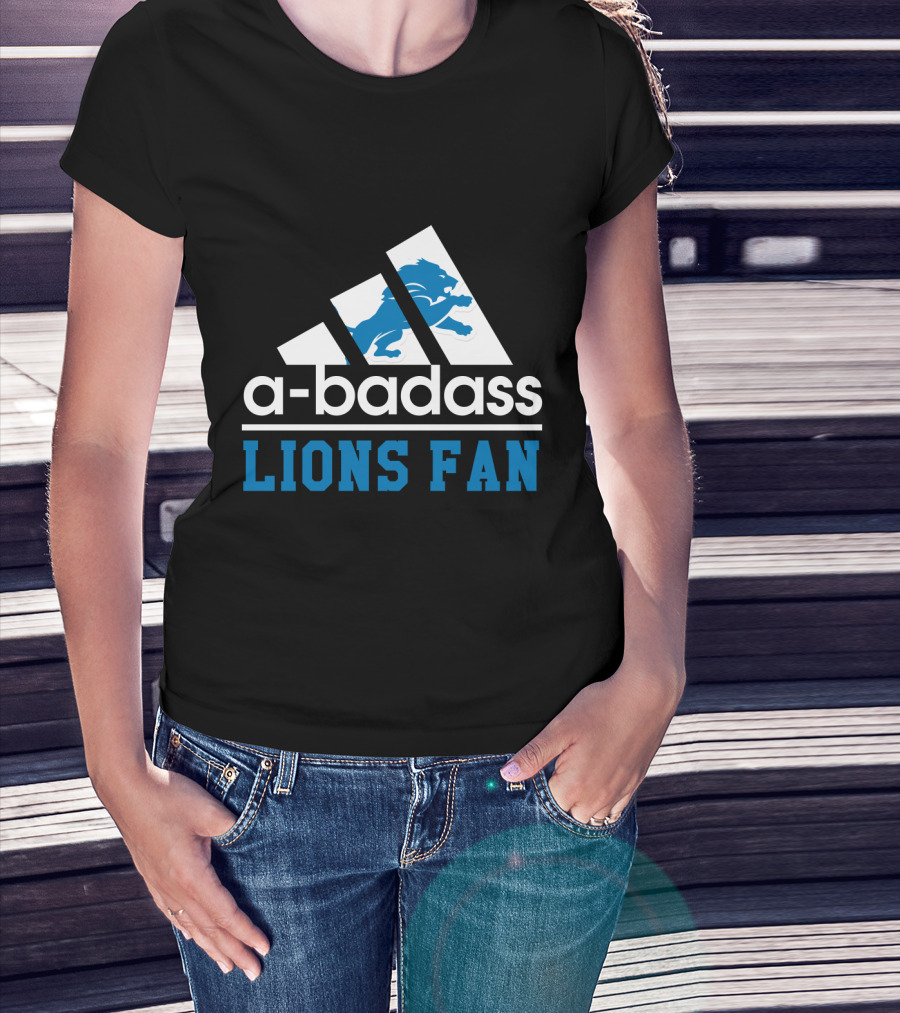 A-Badass Lions Fan Detroit Lions Cool For Fans T-Shirt