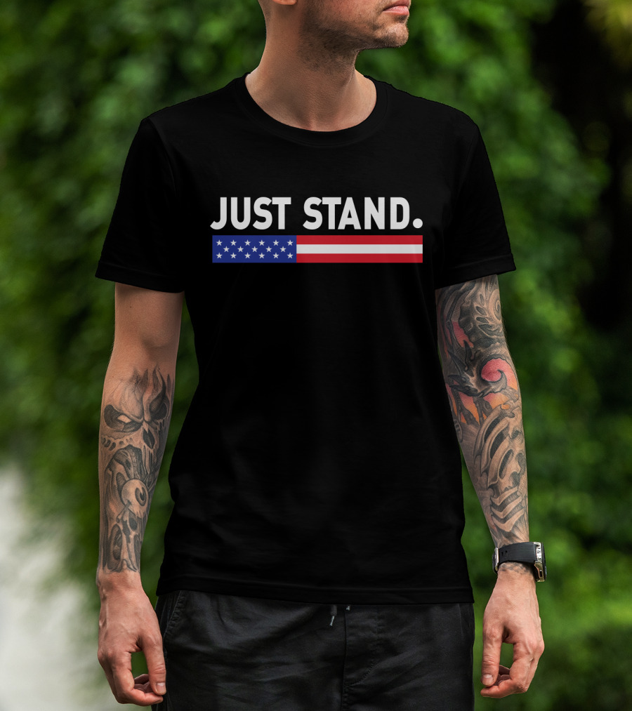 Just Stand American Flag T-Shirt