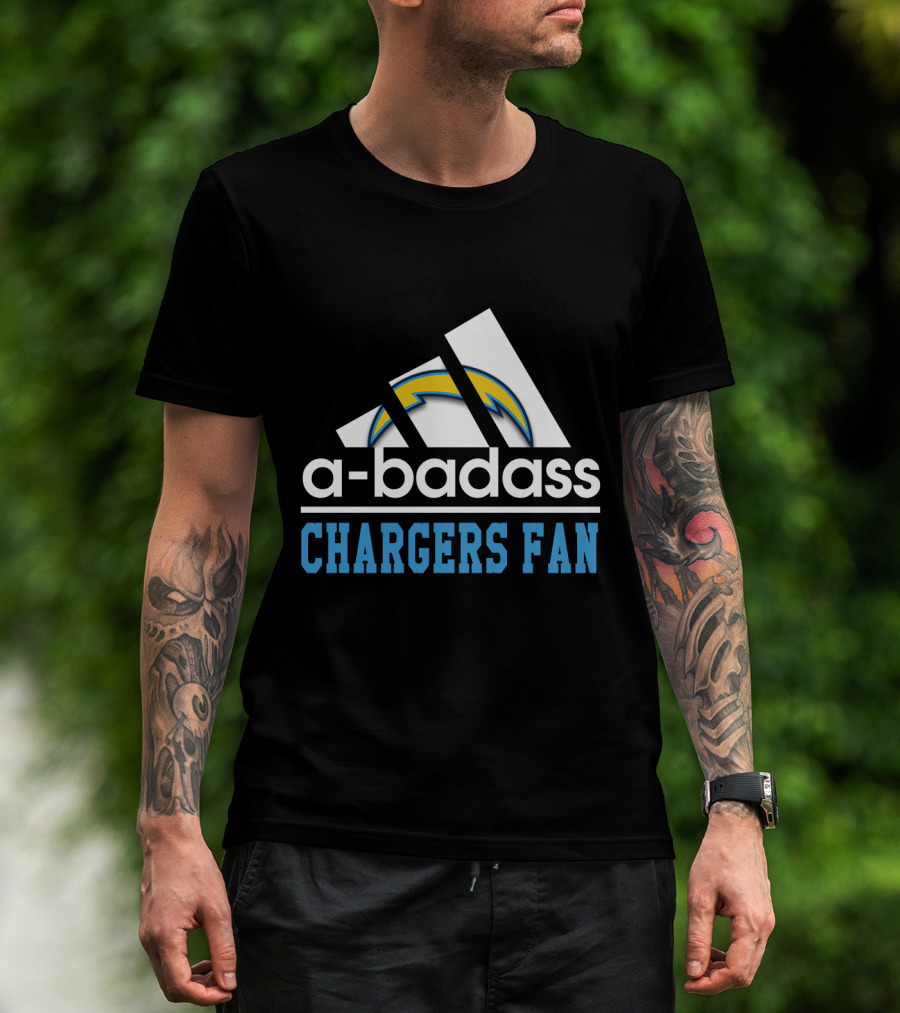 A-Badass Los Angeles Chargers Fan T-Shirt
