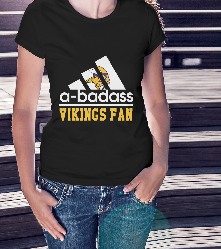 A-Badass Vikings Fan Minnesota Cool For Fans T-Shirt