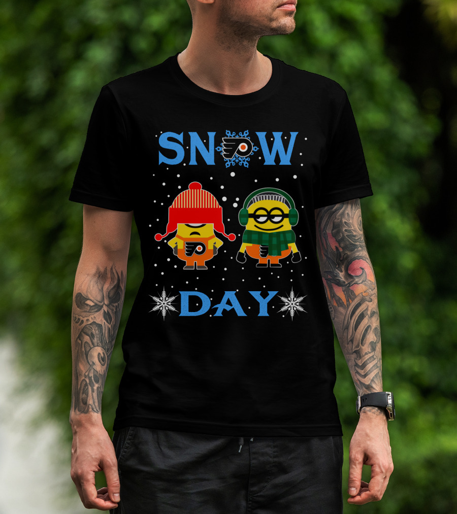 Philadelphia Flyers Minion Snow Day T-Shirt