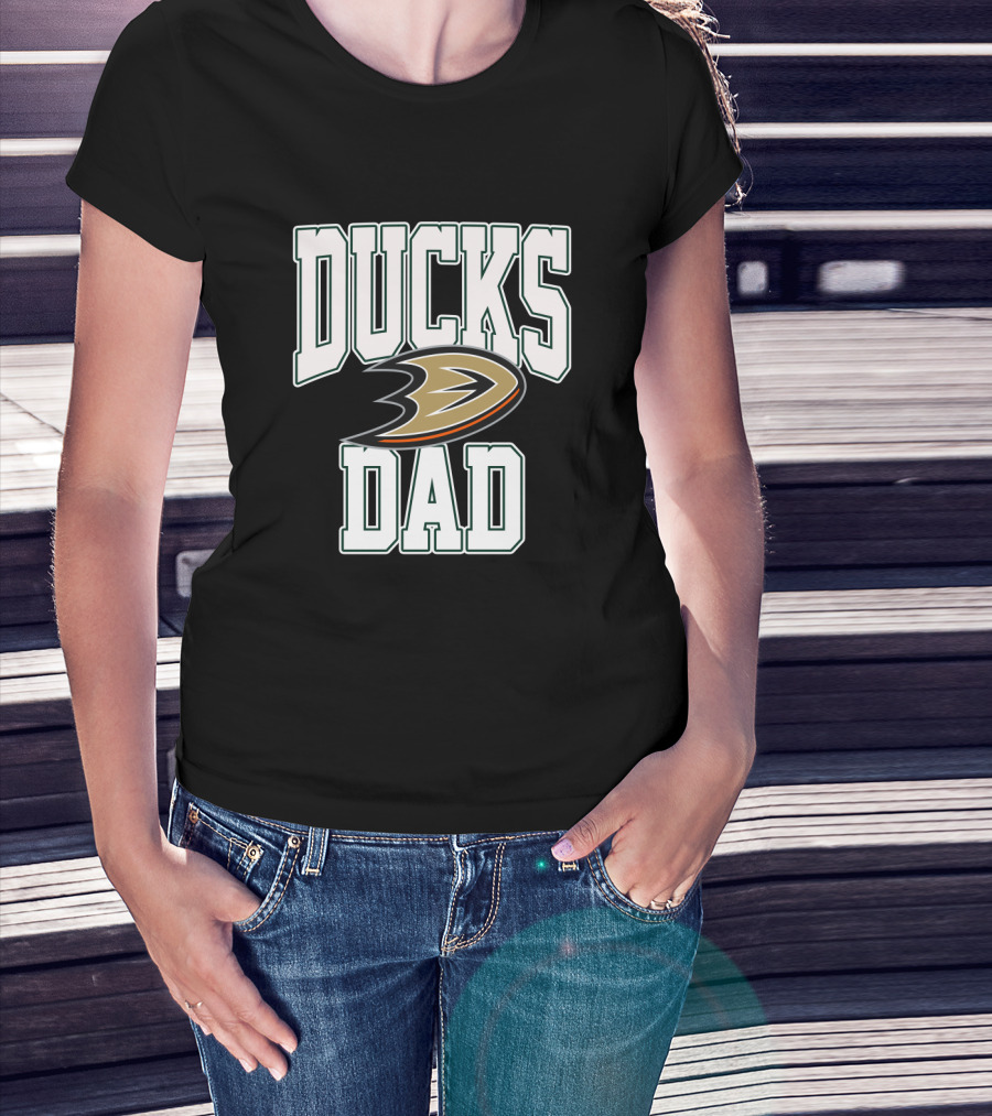 Anaheim Ducks Dad Hockey Team Logo T-Shirt