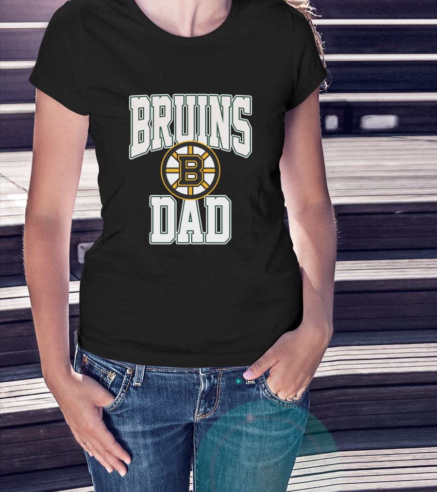 Bruins Dad Boston Hockey Team Fan T-Shirt