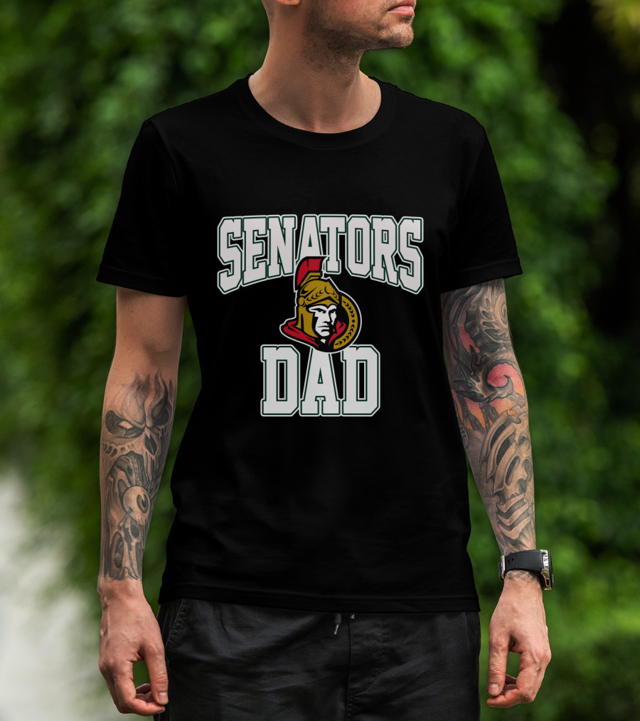 Ottawa Senators Dad Hockey Fan Gift With Team T-Shirt