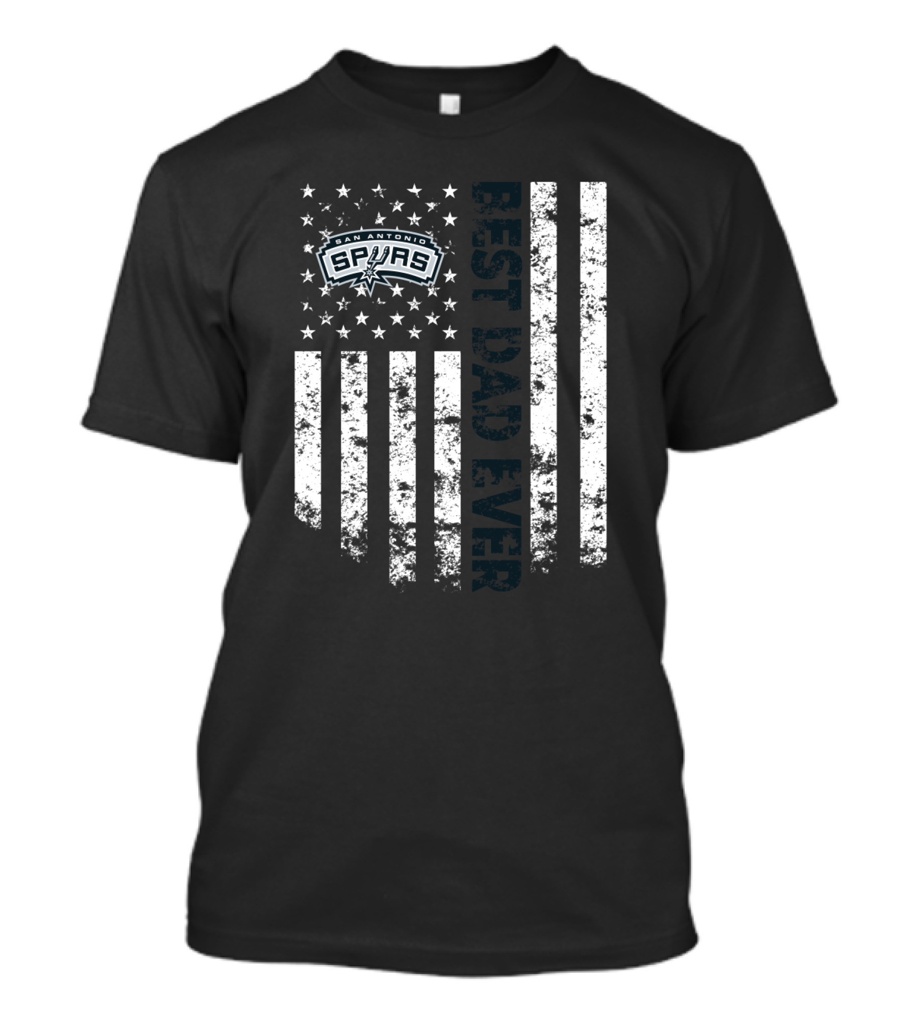Best Dad Ever San Antonio Spurs Stars And Stripes T-Shirt