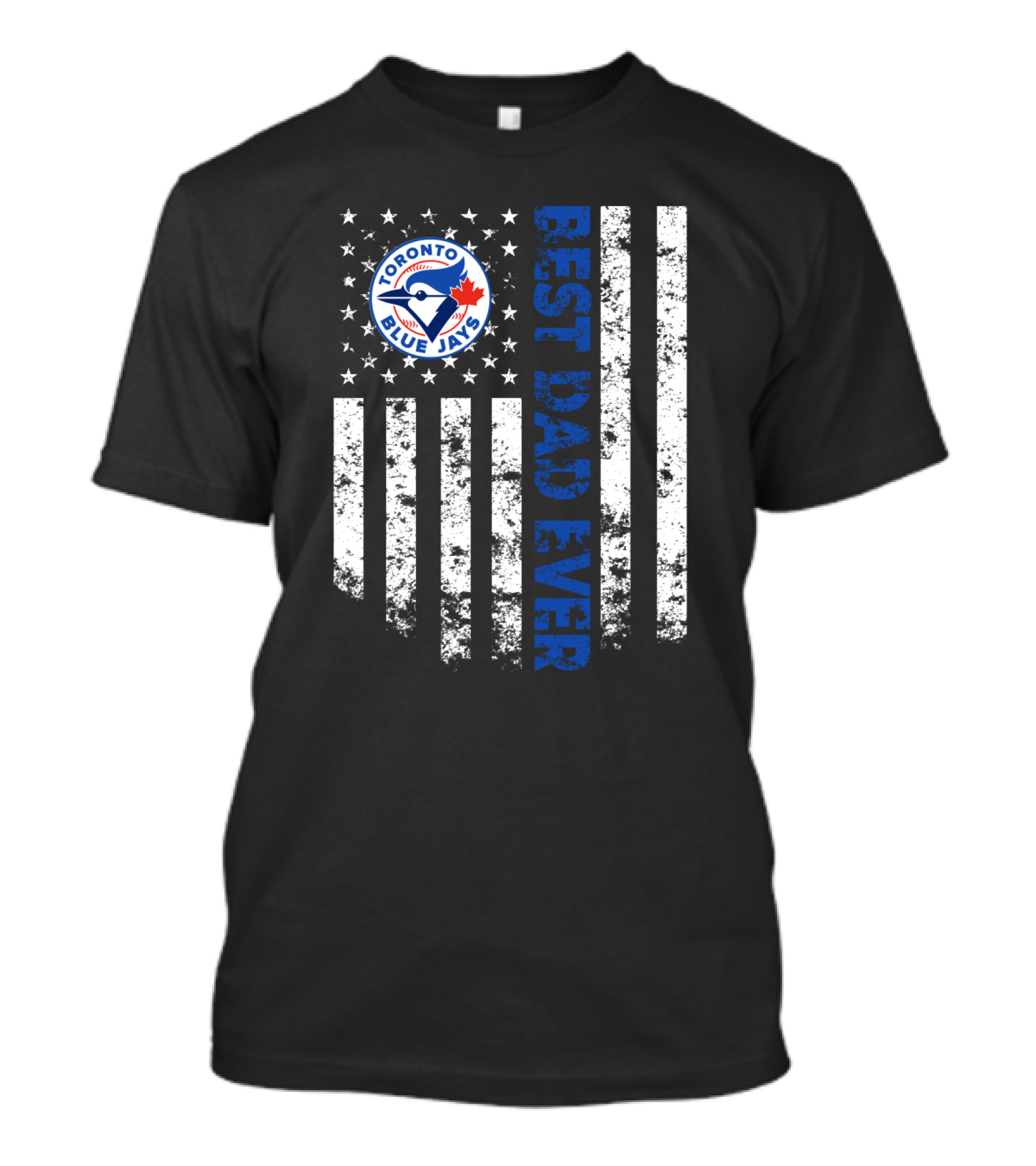 Toronto Blue Jays Best Dad Ever Flag T-Shirt