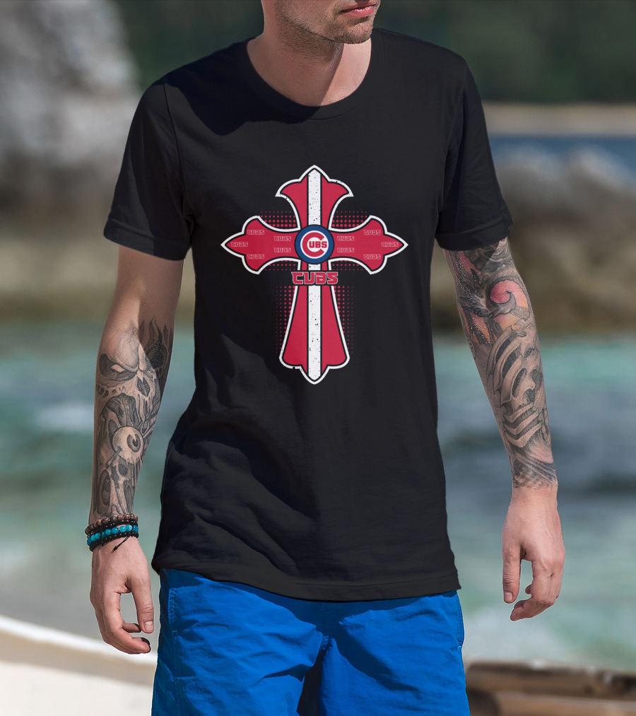 Cubs Cross For Jesus And Chicago Cubs Fans T-Shirt