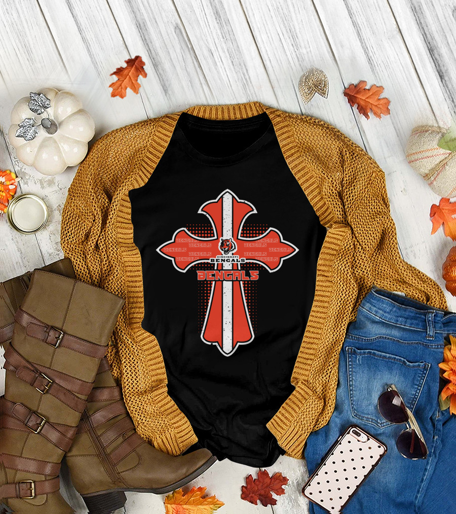 Cincinnati Bengals Cross Jesus Fans Bengals T-Shirt
