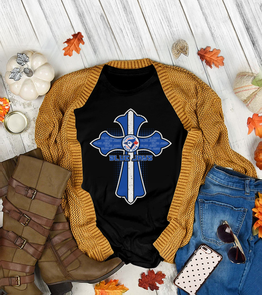 Toronto Blue Jays Cross Symbol for Devoted Fans and Faithful Believers T-Shirt