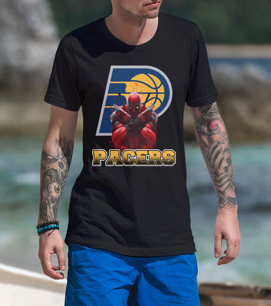 Indiana Pacers Deadpool Crossover For Fans T-Shirt