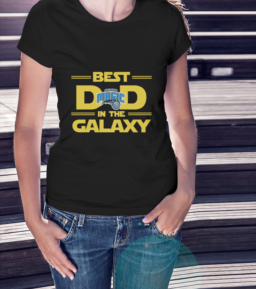 Best Orlando Magic Dad In The Galaxy Basketball Logo Fan Gift T-Shirt