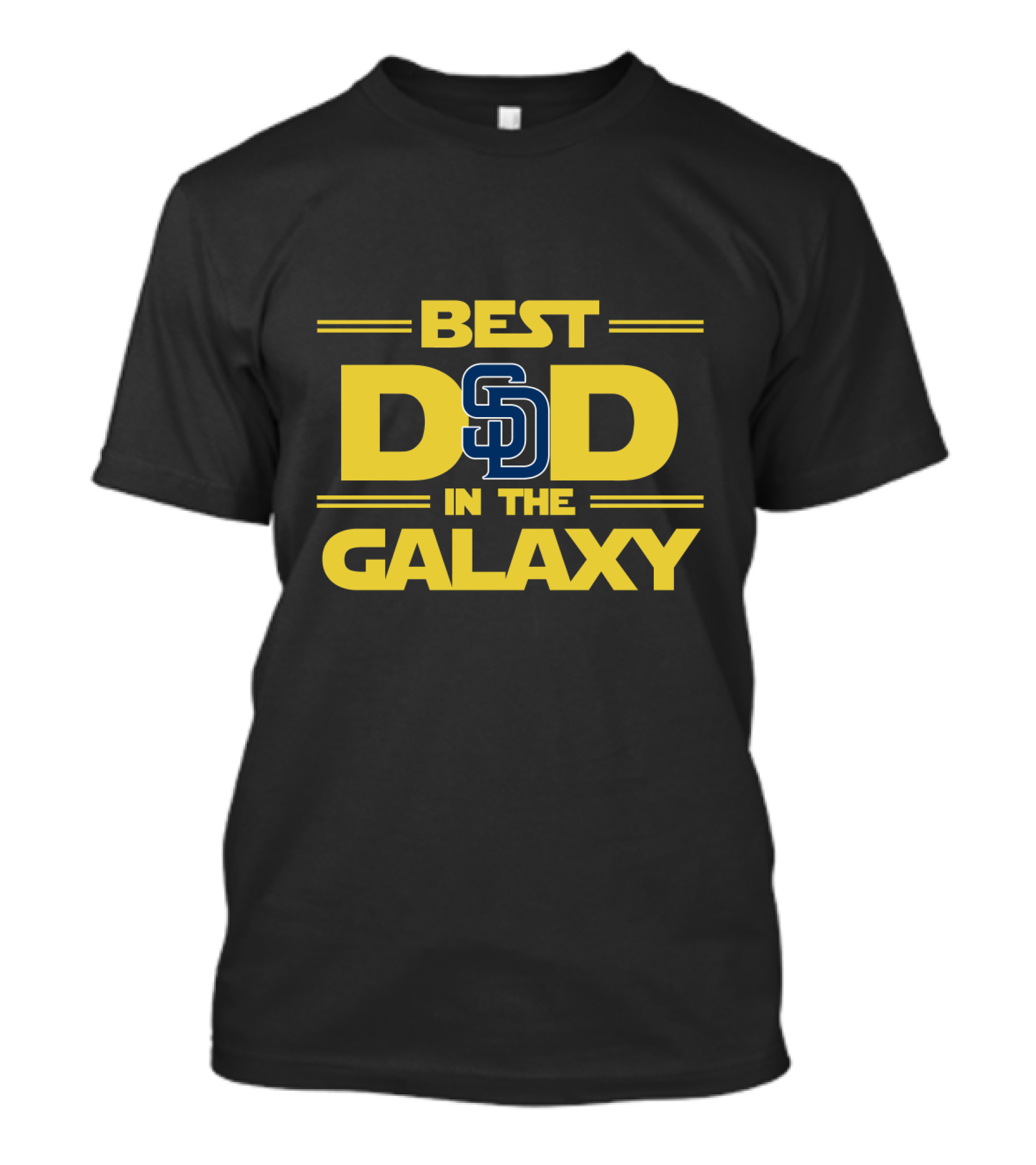 Best San Diego Padres Dad In The Galaxy Star Wars T-Shirt