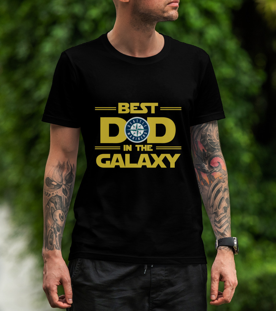 Seattle Mariners Best Dad In The Galaxy T-Shirt
