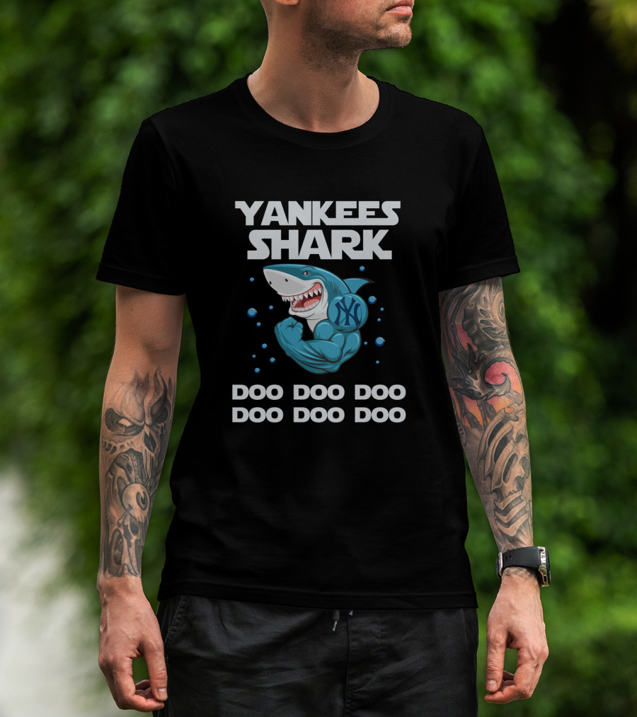 Yankees Shark Doo Doo Doo New York Mlb T-Shirt