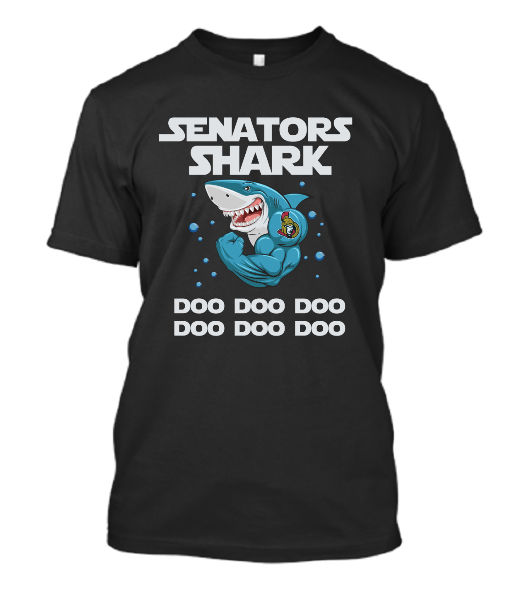 Senators Shark Doo Doo Doo Ottawa Nhl T-Shirt