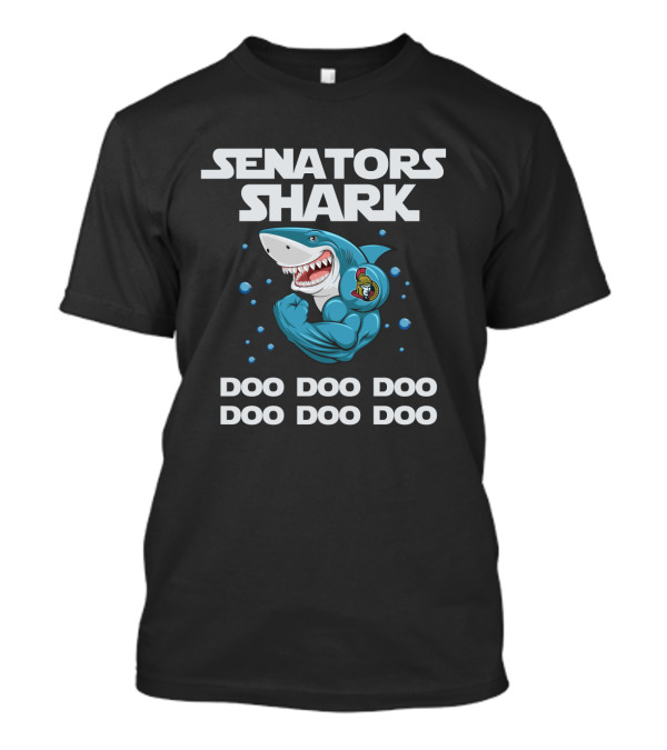 Senators Shark Doo Doo Doo Ottawa Nhl T-Shirt