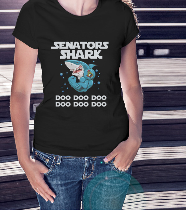 Senators Shark Doo Doo Doo Ottawa Nhl T-Shirt