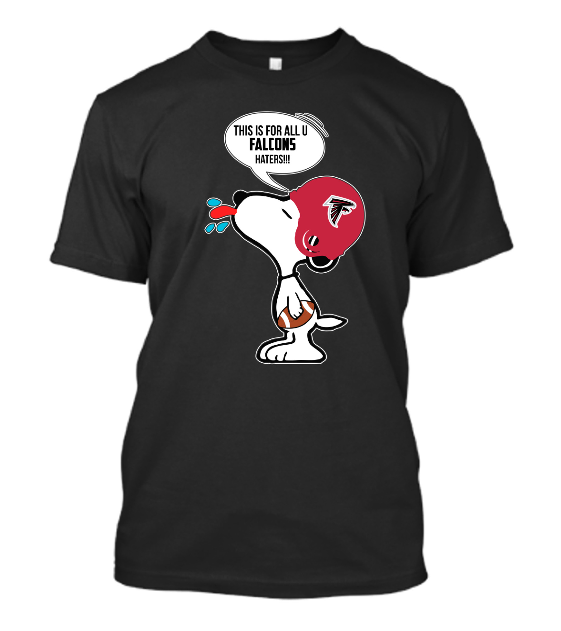 Snoopy Falcons Haters Football Helmet T-Shirt