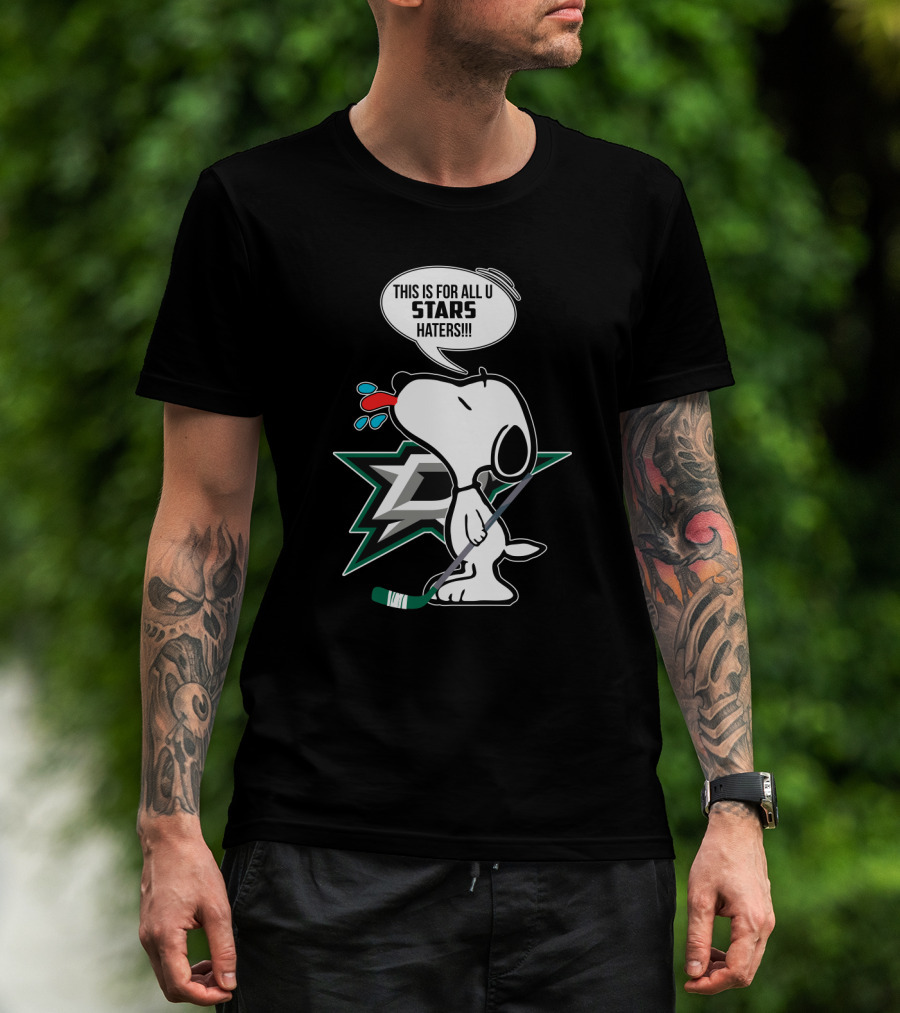 Snoopy Dallas Stars Hockey Fans T-Shirt