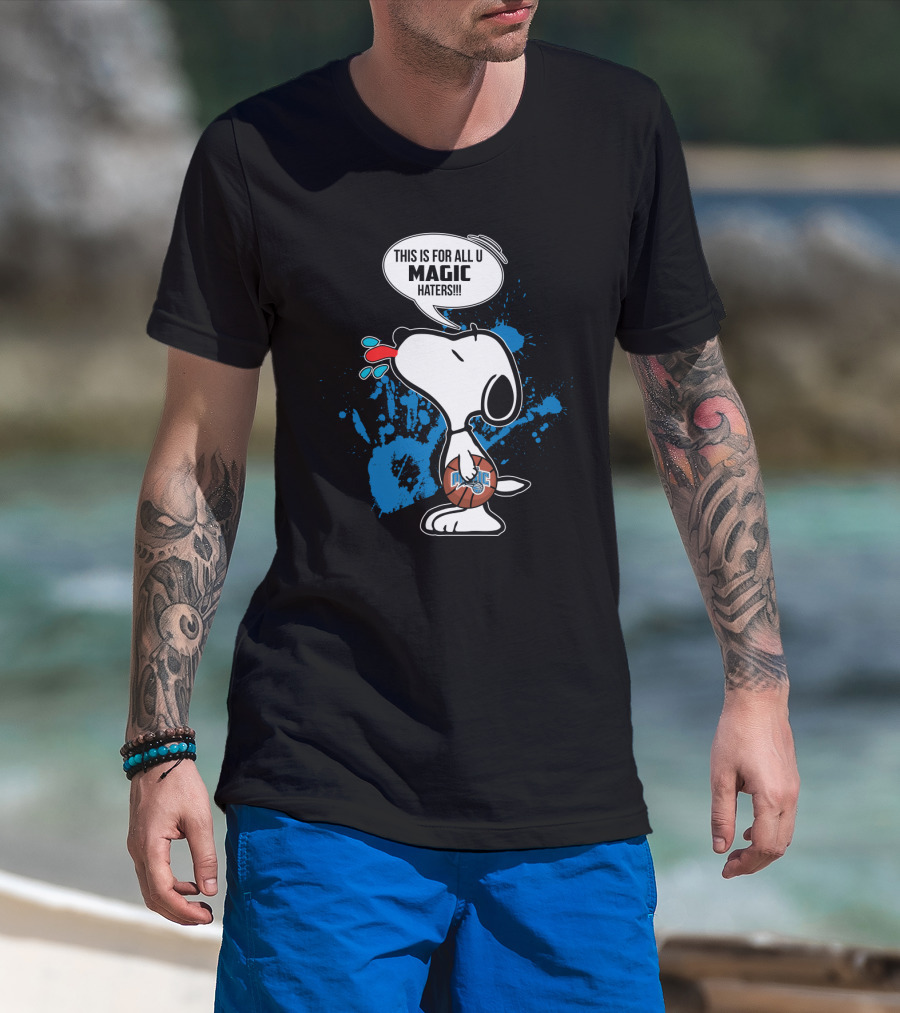 Snoopy This Is For All U Magic Haters Orlando Magic Basketball T-Shirt