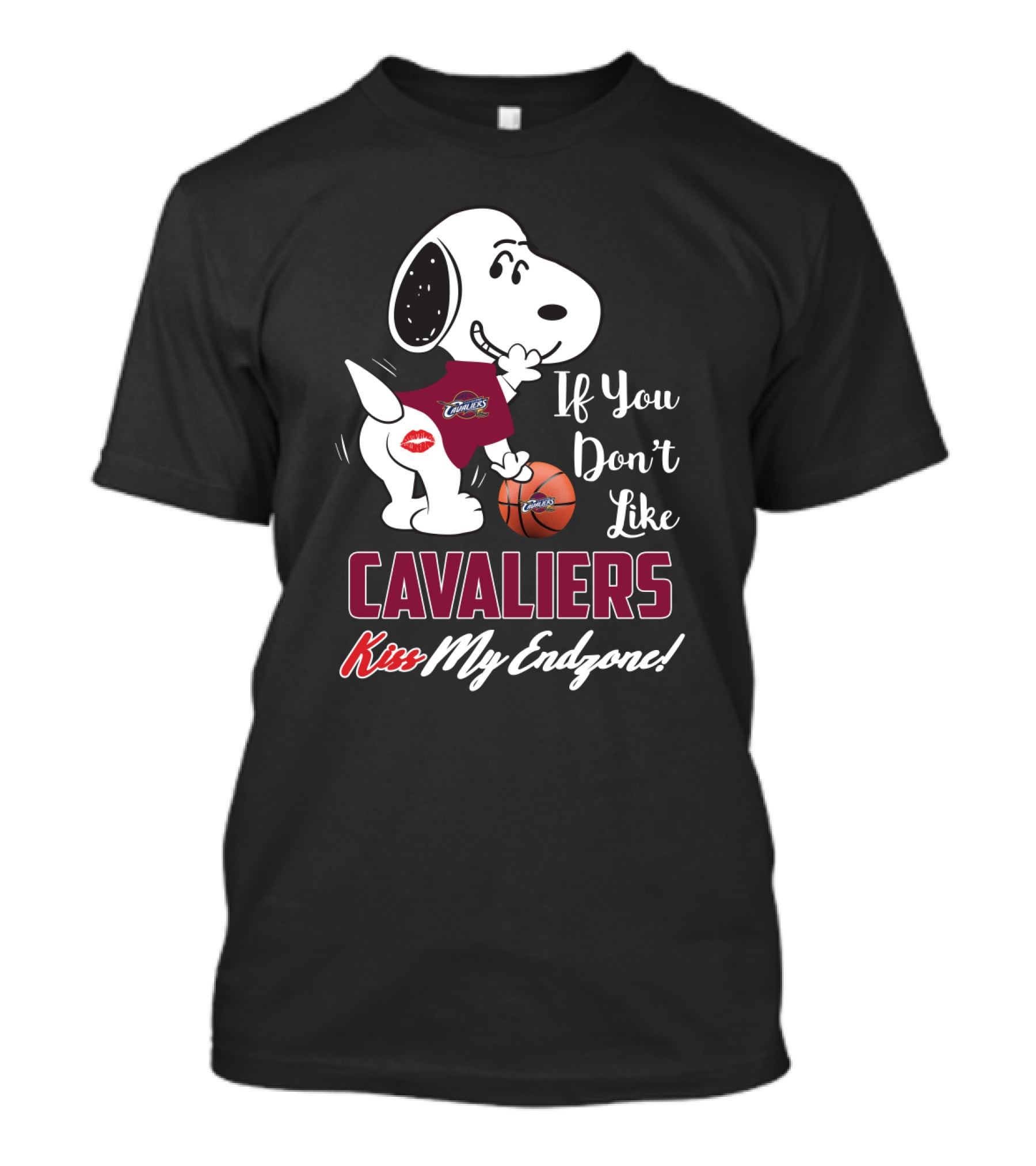 If You Don't Like Cleveland Cavaliers Kiss My Endzone T-Shirt