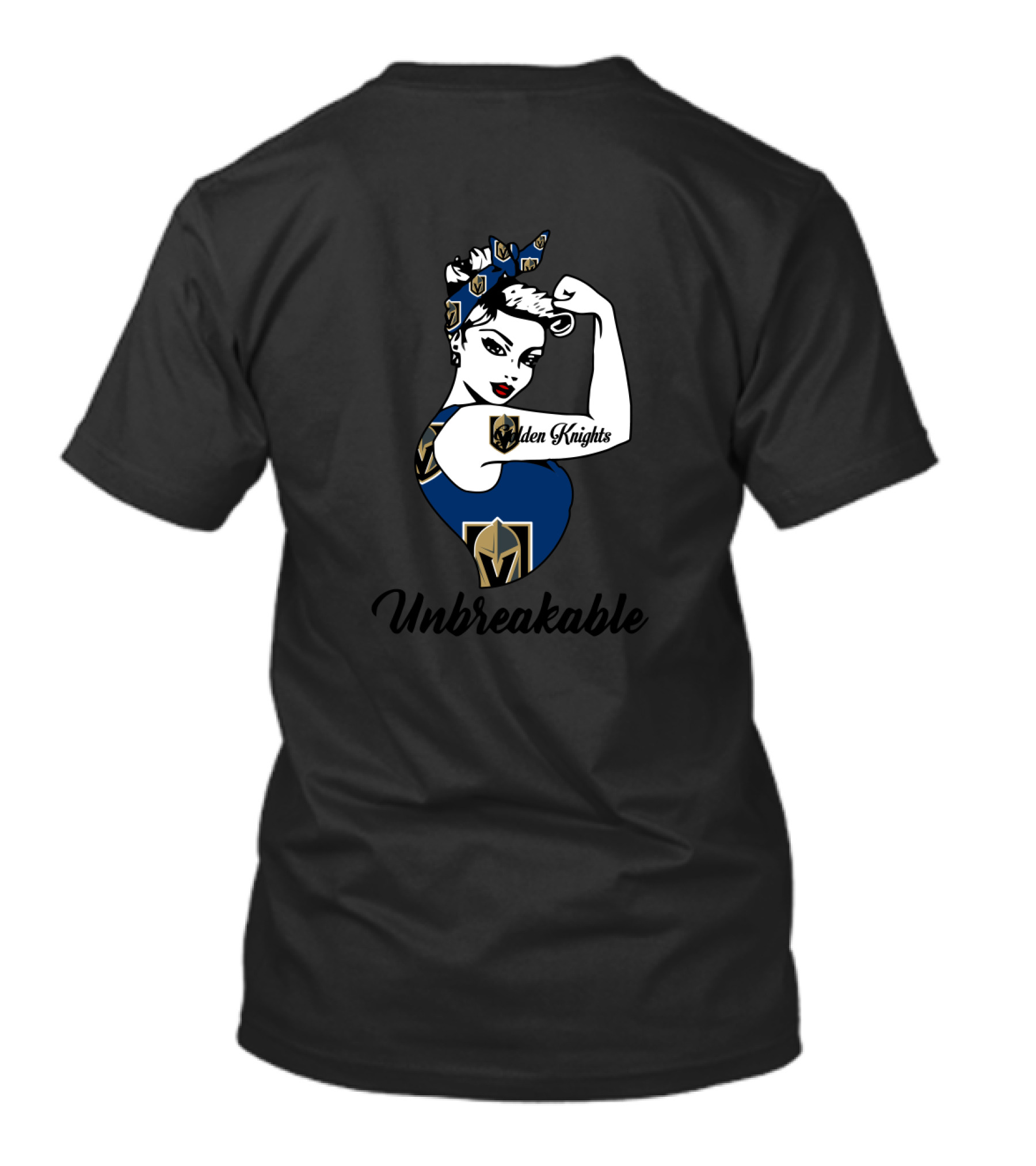 Vegas Golden Knights Strong Girl Unbreakable Empowerment T-Shirt