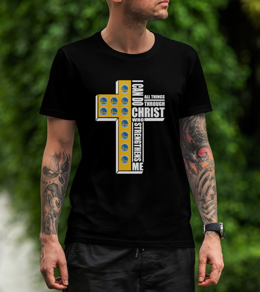 I Can Do All Things Through Christ Warriors Logos T-Shirt