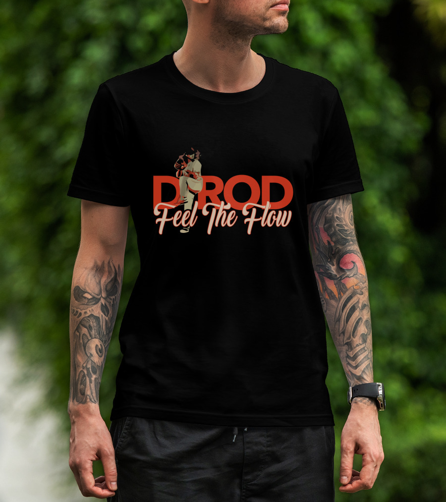 DROD Feel The Flow Baseball Pitching Pose T-Shirt