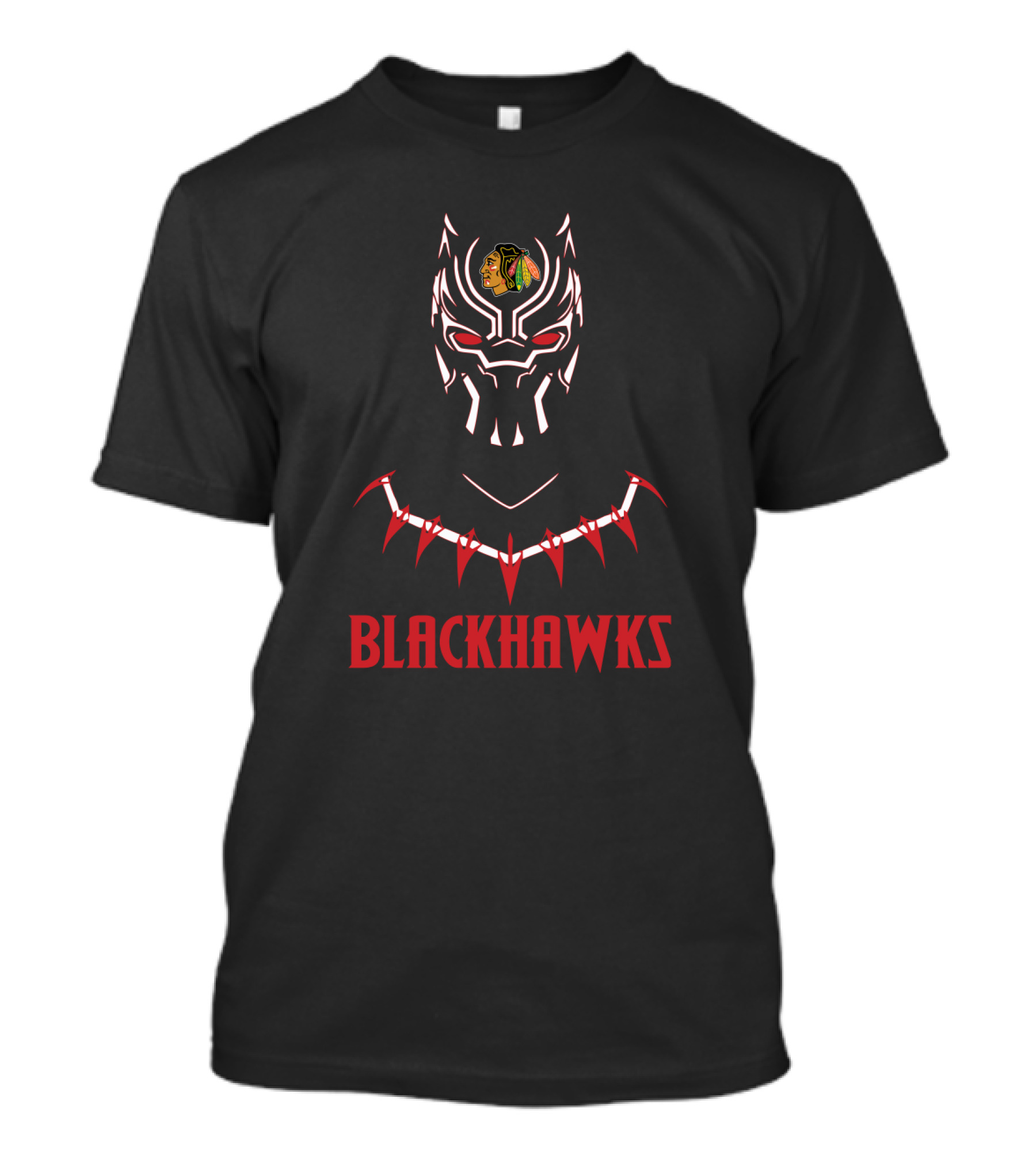 Black Panter Chicago Blackhawks Fans T-Shirt