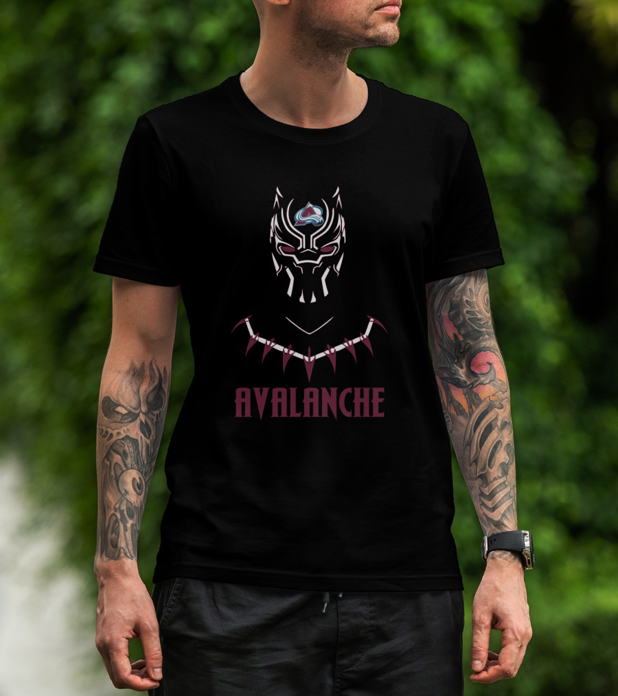 Black Panther Colorado Avalanche Mashup Fan T-Shirt
