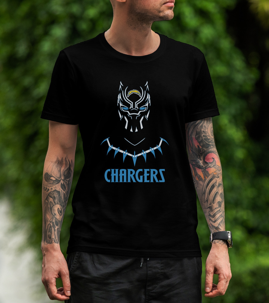 Black Panther Chargers Fans T-Shirt